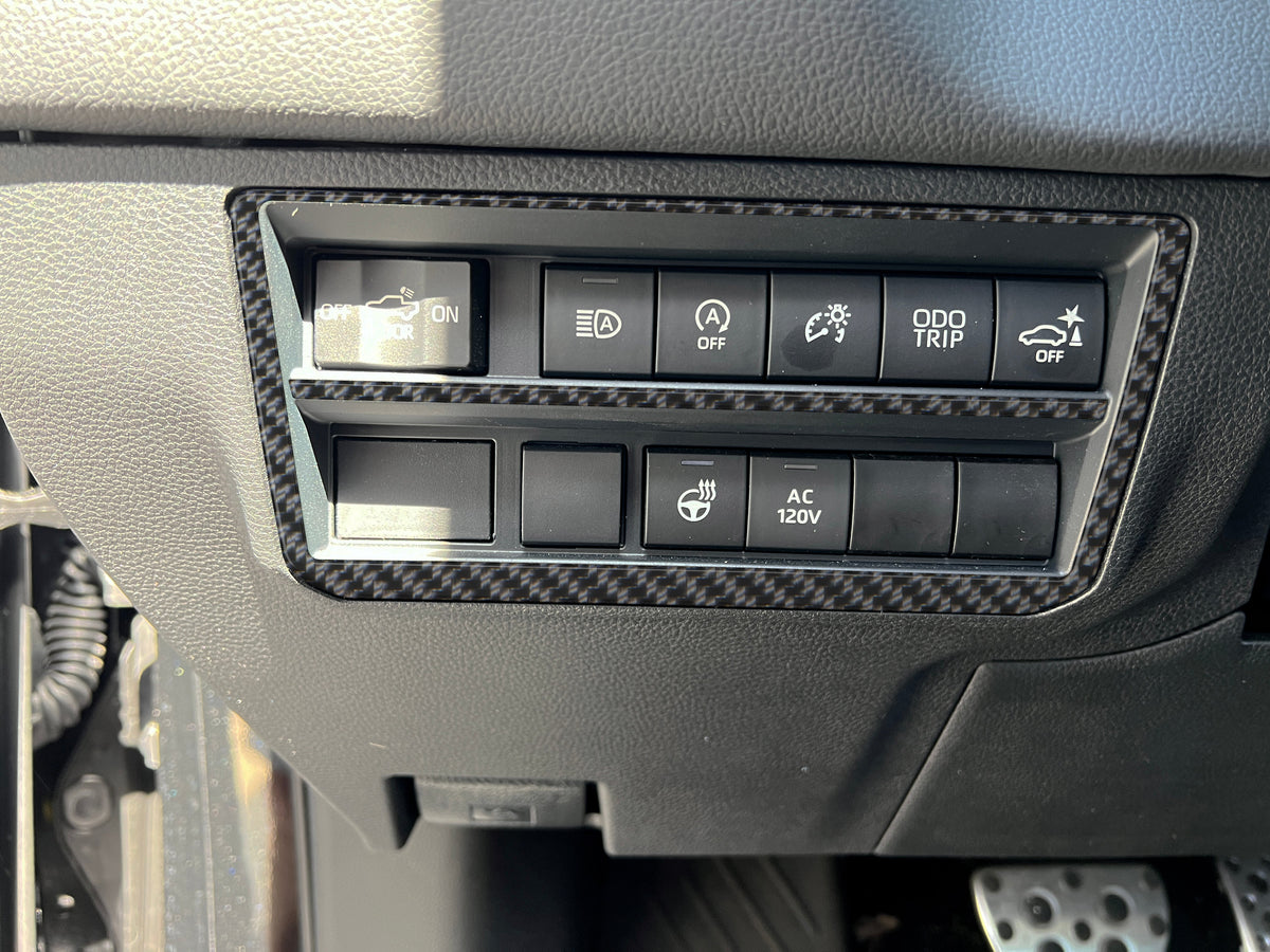 Dim Switch Panel Accent Overlays Fits 2022-2027 Toyota Tundra & 2023-2027 Toyota Sequoia