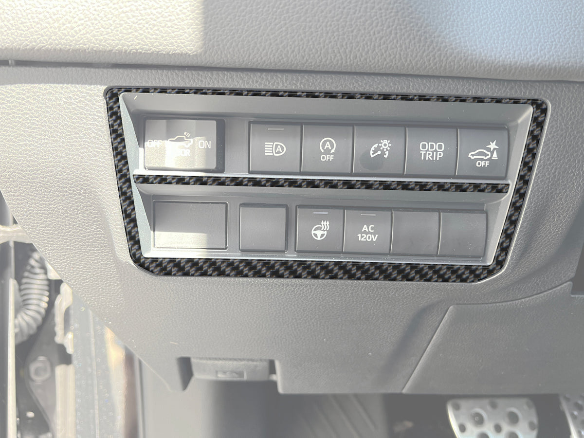 Dim Switch Panel Accent Overlays Fits 2022-2027 Toyota Tundra & 2023-2027 Toyota Sequoia