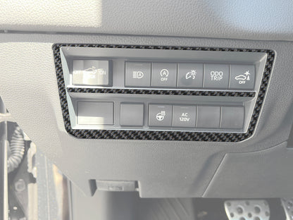 Dim Switch Panel Accent Overlays Fits 2022-2027 Toyota Tundra & 2023-2027 Toyota Sequoia