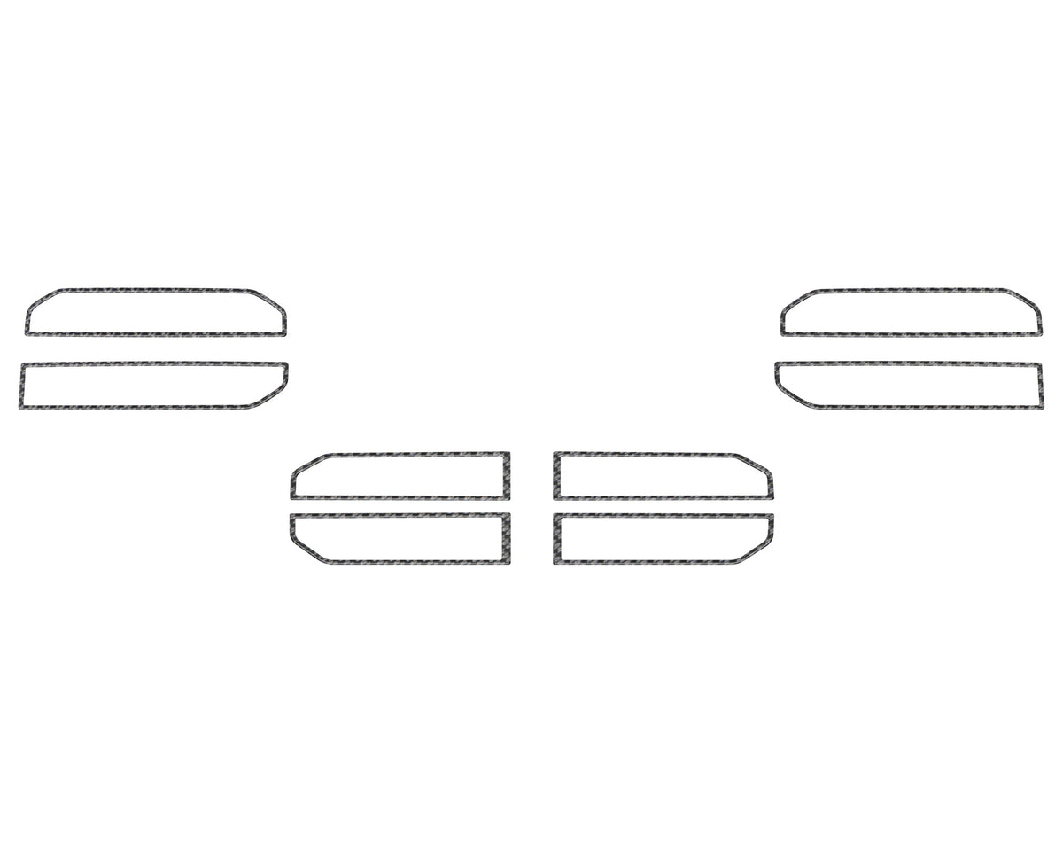 A/C Vent Accent Trim Fits 2022-2027 Toyota Tundra & 2023-2027 Toyota Sequoia