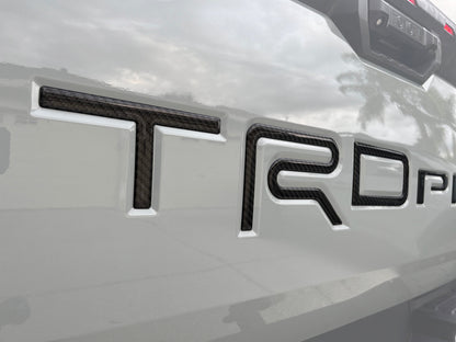 TRD Pro Tailgate Letter Inserts Fits 2022-2027 Toyota Tundra