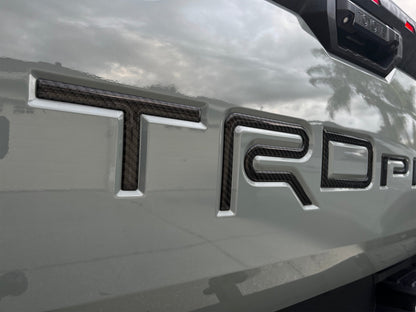 TRD Pro Tailgate Letter Inserts Fits 2022-2027 Toyota Tundra