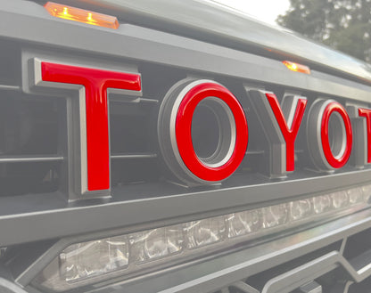 TRD Pro Grille Letter Overlays Fits 2022-2026 Toyota Tundra & 2023-2026 Toyota Sequoia