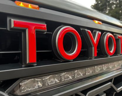 TRD Pro Grille Letter Overlays Fits 2022-2026 Toyota Tundra & 2023-2026 Toyota Sequoia