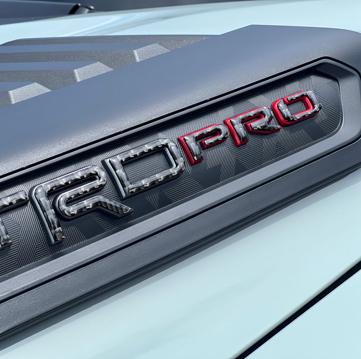 Hood Louver Letter Overlays Fits 2022-2027 Toyota Tundra TRD Pro