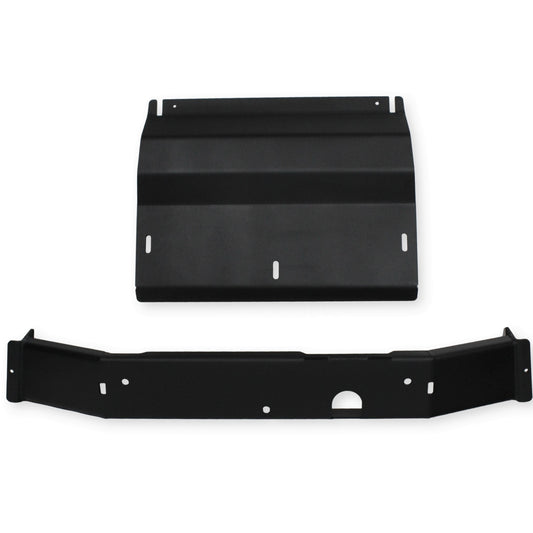 Transfer Case Skid Plate | 05-23 Tacoma - 3/16" Steel - Black Powdercoat (Stock Exhaust)