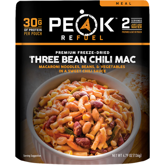 Three Bean Chilli Mac (v)