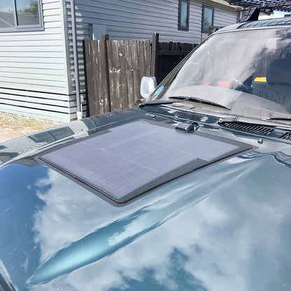 Toyota 4Runner 2nd Gen(1989-1995) Lensun 45W 12V Car Hood Flexible Solar Panel-2
