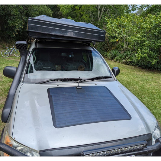 Toyota Hilux V6 (2005-2008) Lensun Solar 100W Hood Flexible Solar Panel-1