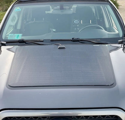 Toyota LandCruiser Prado 120  J120 (2002-2009) Lensun 90W Hood Flexible Solar Panel-2