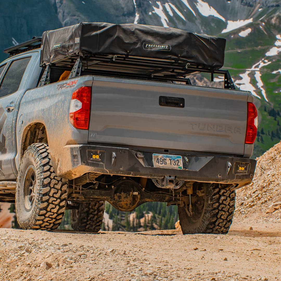 Tundra Overland Series Rear Bumper / 2nd Gen / 2014-2021 | Hammer Black Powder Coat