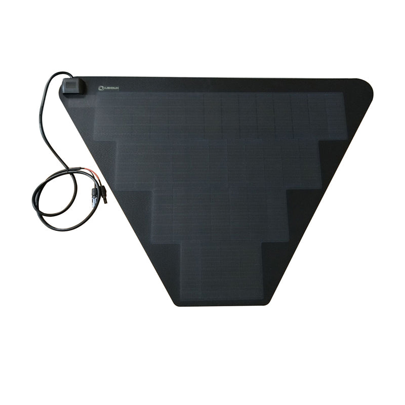 TurtleBack Expedition Trailers Storage Box LensunSolar 62W 12V Flexible Solar Panel