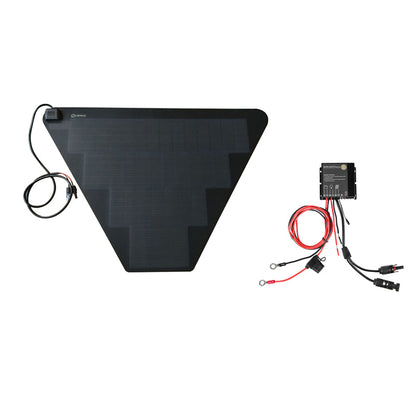 TurtleBack Expedition Trailers Storage Box LensunSolar 62W 12V Flexible Solar Panel