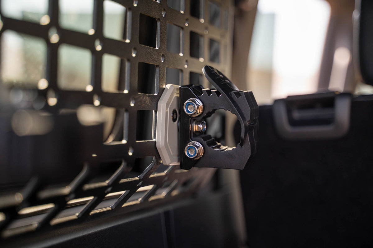 Quick Release MOLLE Tool Mounts Grey