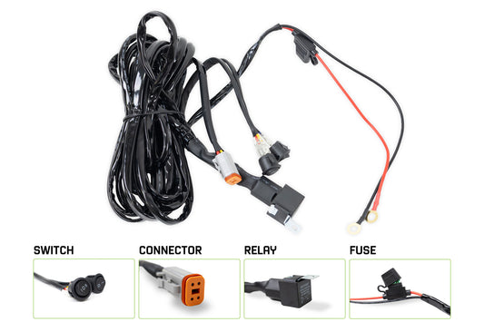 40 AMP DT 4 Inch Pin Halo Light Harness