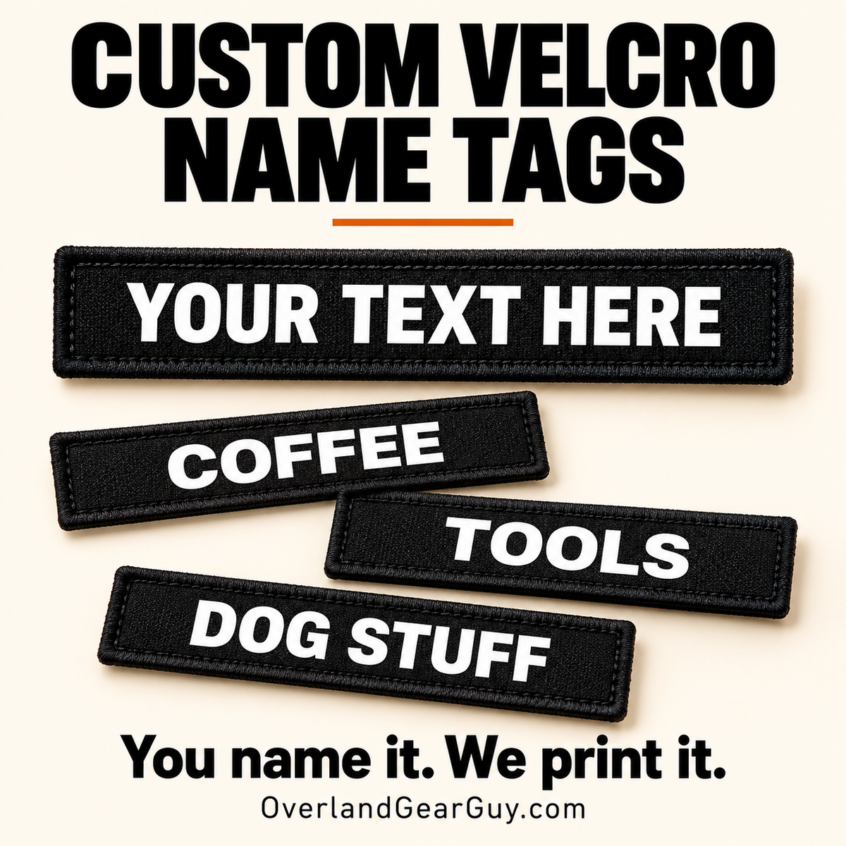 Custom Velcro Name Tags