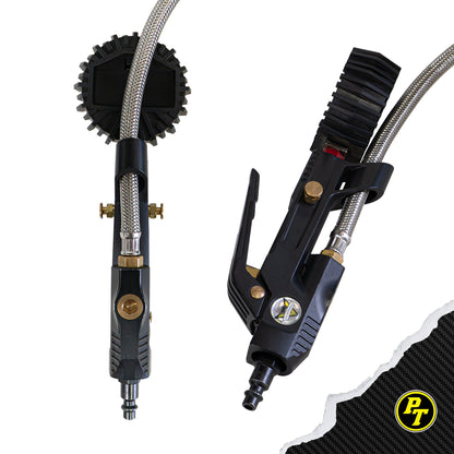 Big Kahuna Analog - Ventoso™ RED Tire Inflator with Gauge, 6 ft. Hose, and Quick-Switch Chucks