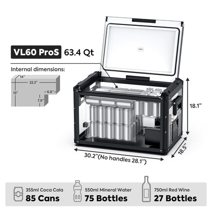 VL60ProS Single Zone Portable Freezer | ICECO | 60 LT