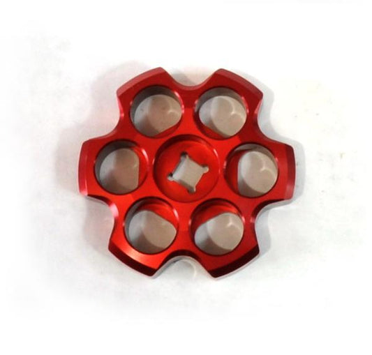 Aluminum Tank Knob Six Shooter Racer Red Power Tank