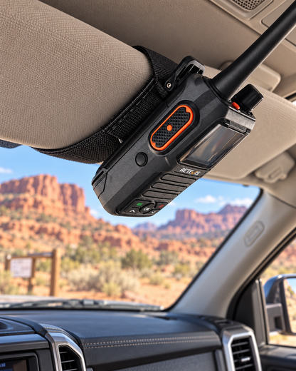 Sun Visor Radio Pouch OPEN STYLE