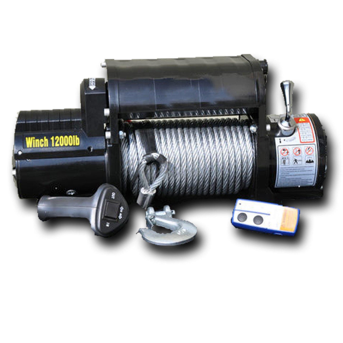 12,000 lbs. Winch with Steel Cable