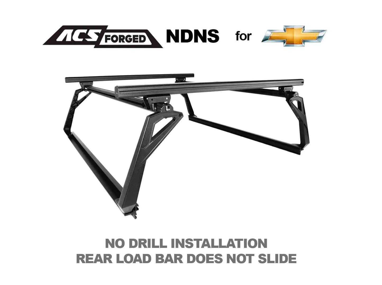ACS FORGED NO DRILL NO SLIDE BED RACK FOR CHEVROLET