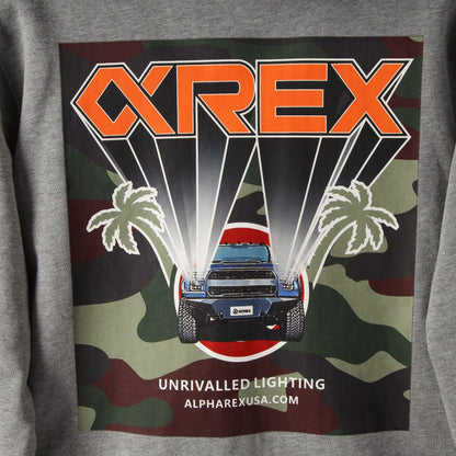 AlphaRex Cali-Light Zip Up Hoodie Grey | AlphaRex