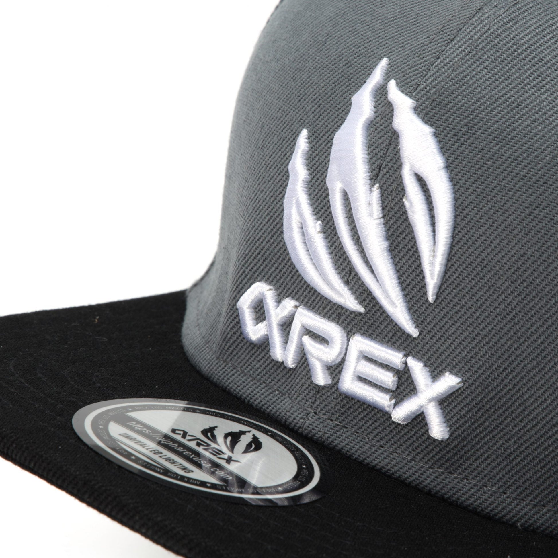 AlphaRex Embroidered Snapback Grey | AlphaRex