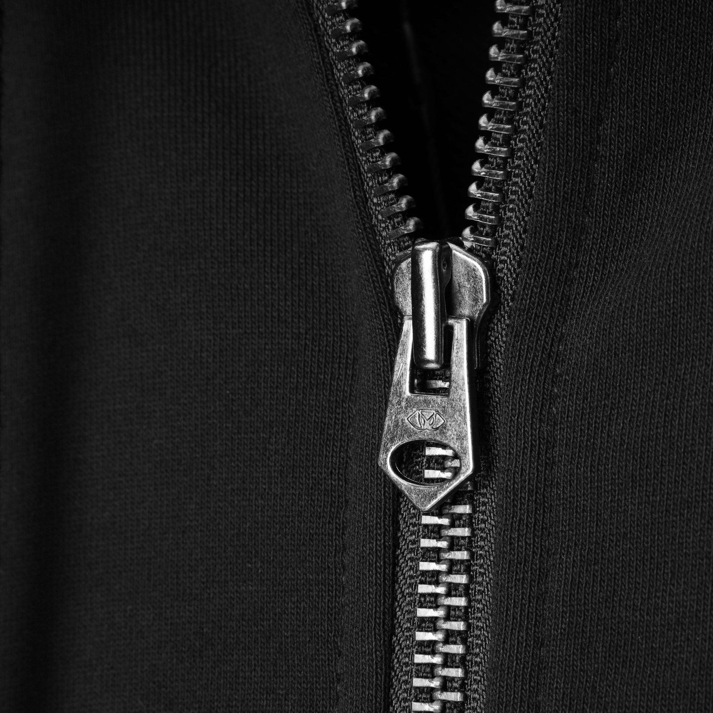 AlphaRex Initial Zip Up Hoodie Black | AlphaRex