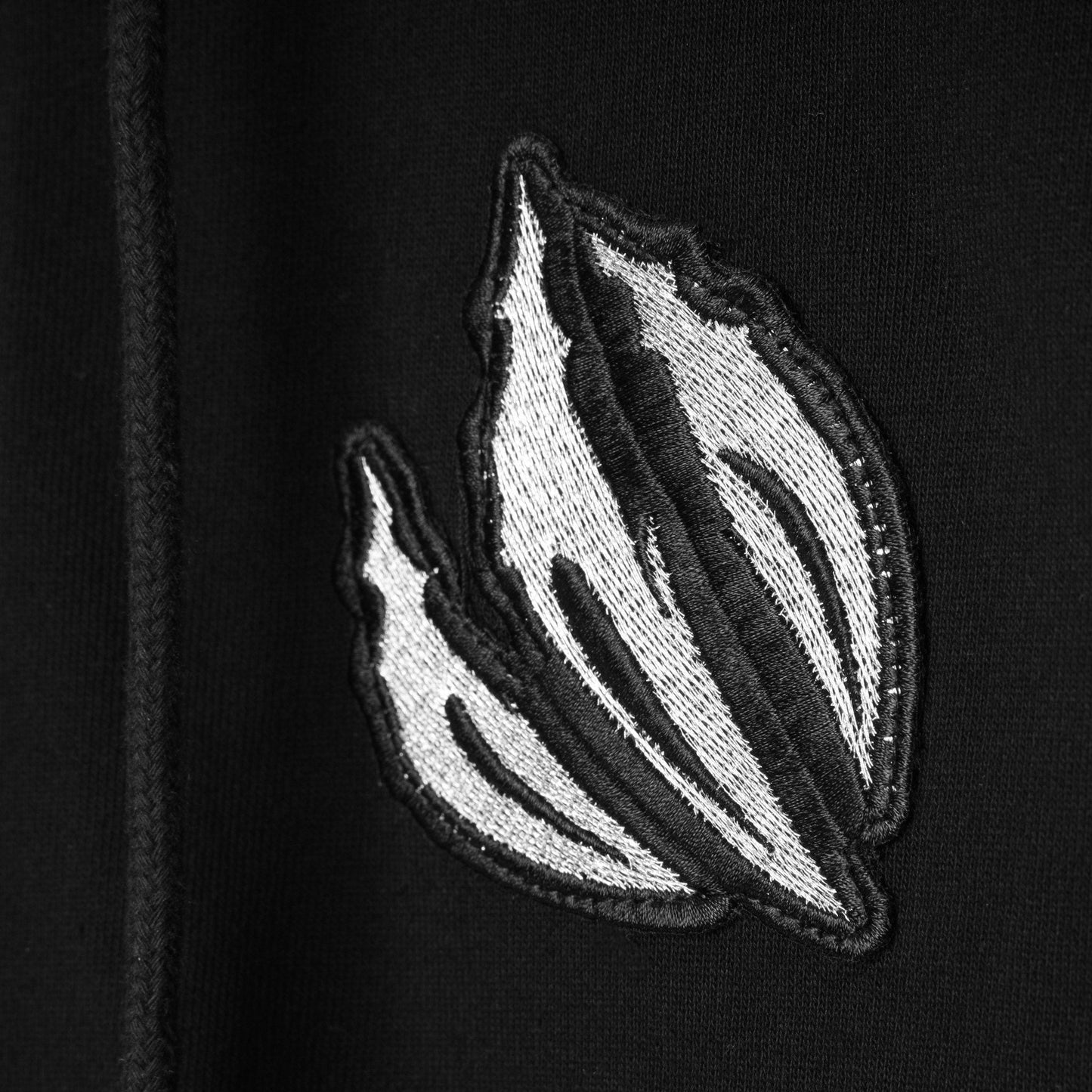 AlphaRex Initial Zip Up Hoodie Black | AlphaRex