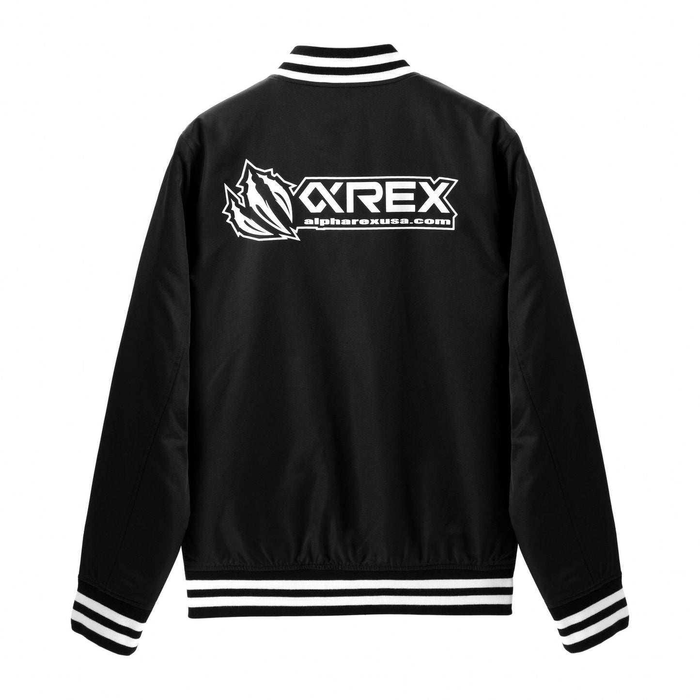 AlphaRex Vintage Varsity Jacket Black | AlphaRex