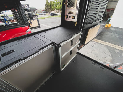 Alu-Cab Alu-Cabin Canopy Camper - Toyota Tundra 2007-2021 2nd and 2.5 Gen. - Rear Double Drawer Module