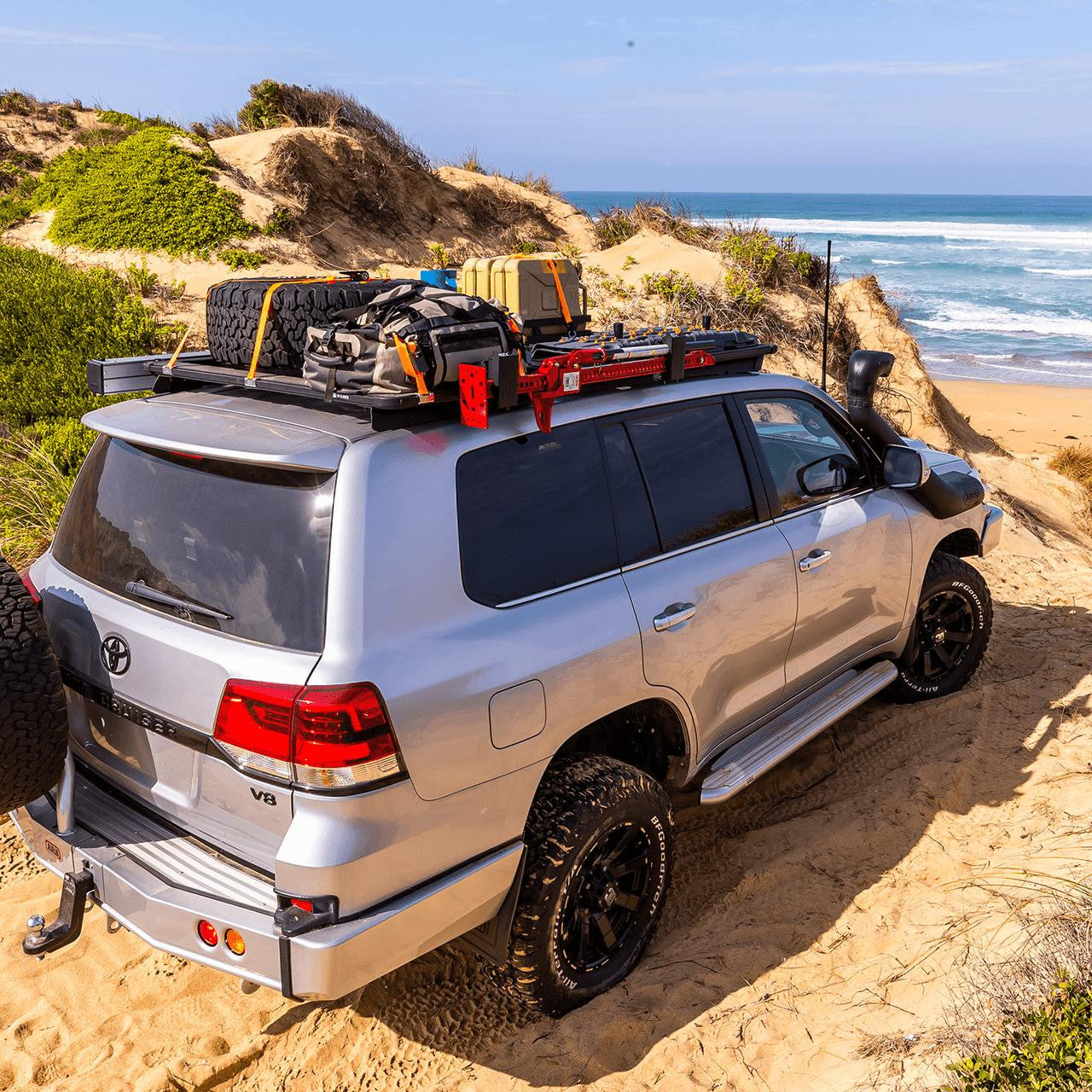 ARB Base Rack Kit with Mount and Deflector 84x51 BASE11 - Toyota Land Cruiser 200 2007-21 - adds ~7in vehicle height
