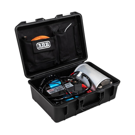 ARB Twin Motor Portable 12V Air Compressor CKMTP12 - Portable, brushed twin, 12V - in a waterproof carry case