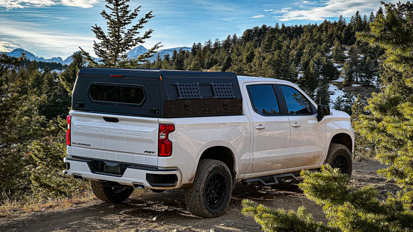 Gull Wing Truck Cap Topper & Overland Camper Shell for Work, Camping & Off-Road | Dirtbox Overland
