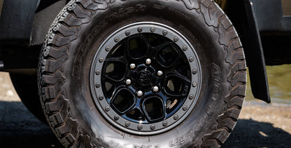AEV Crestone DualSport Wheel for 2023+ Colorado/Canyon and 2019+ Silverado/Sierra 1500 - Gloss Black
