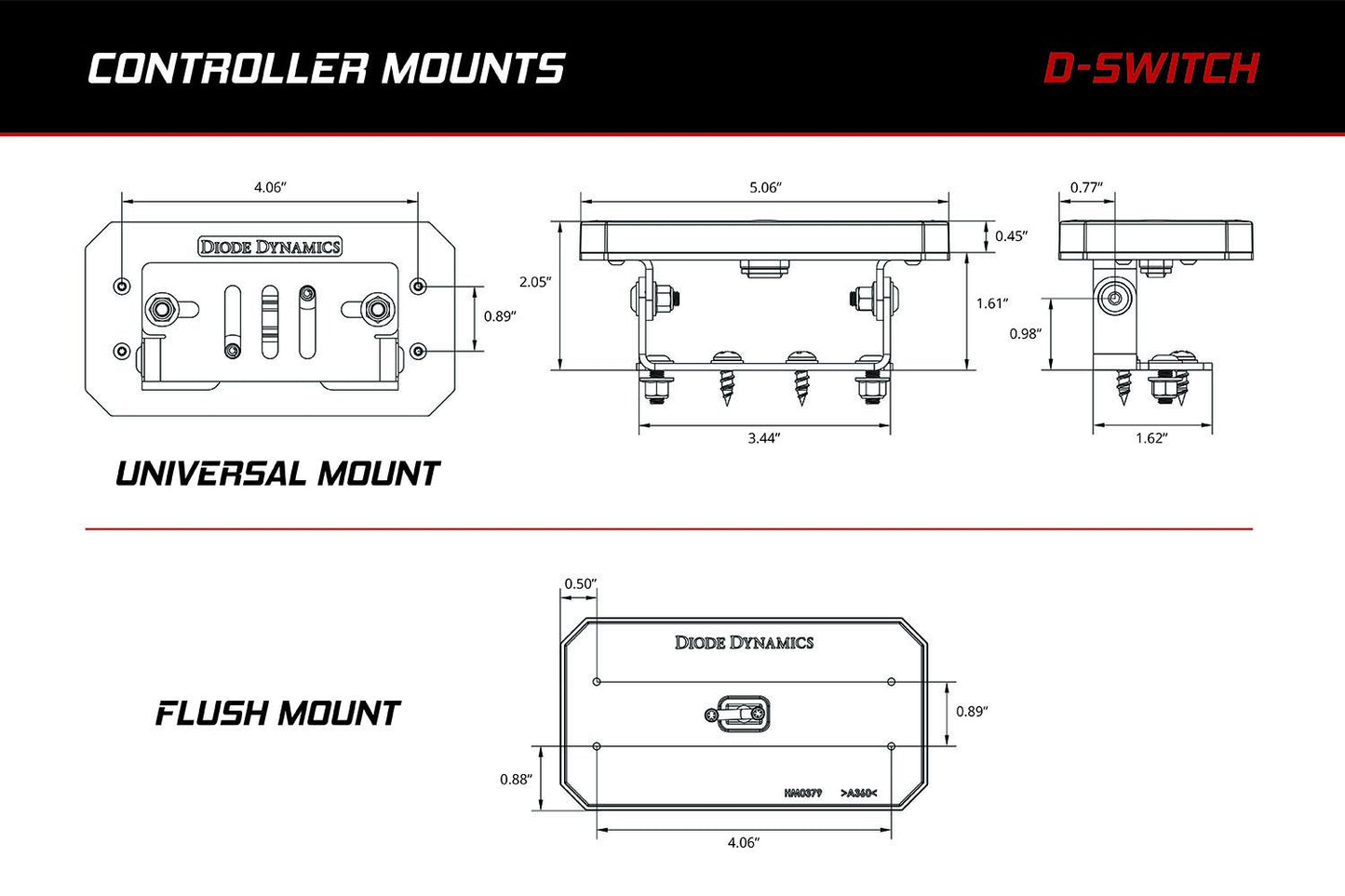 Diode Dynamics D-Switch 8-Channel Switch Panel