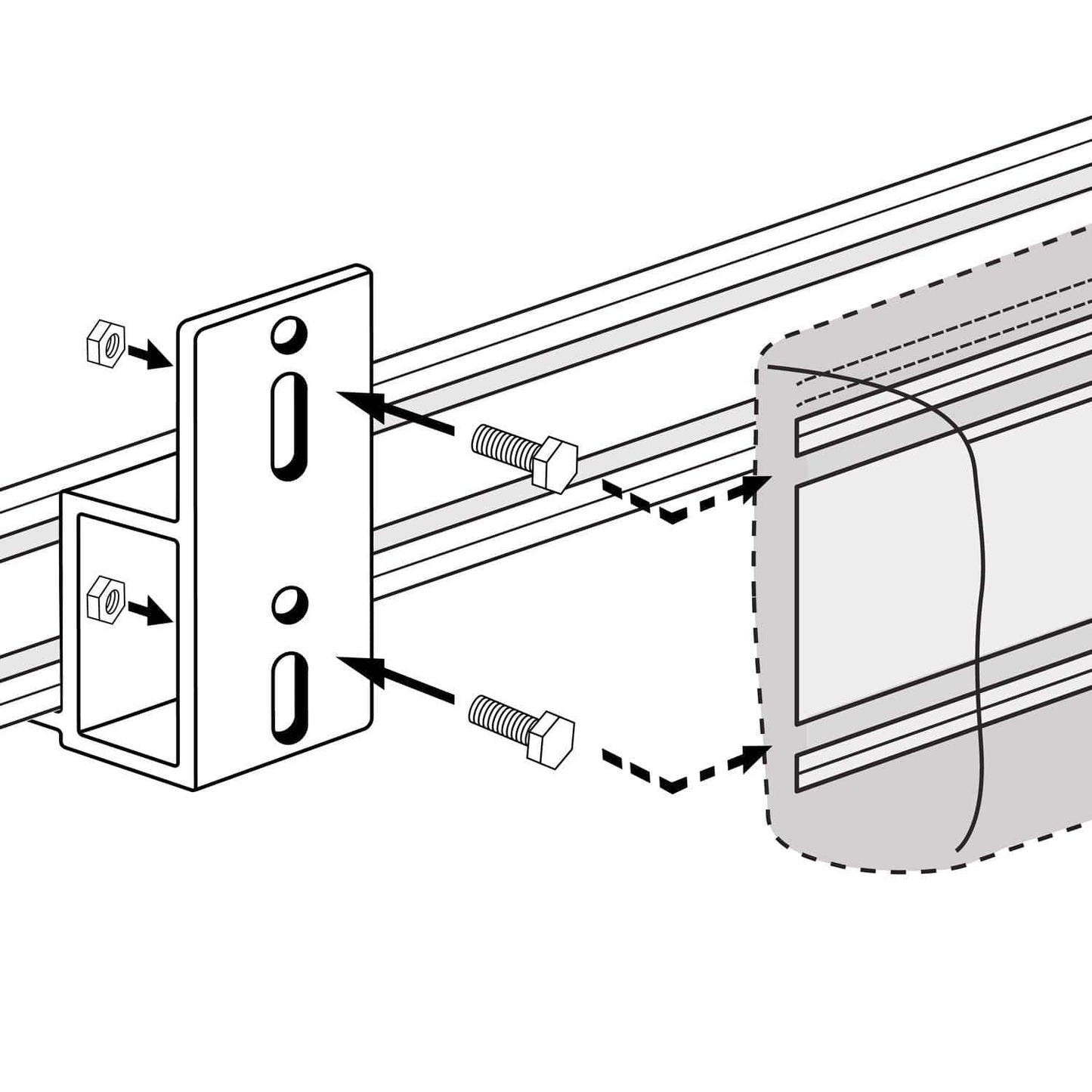 HARDSHELL RTT AWNING BRACKETS