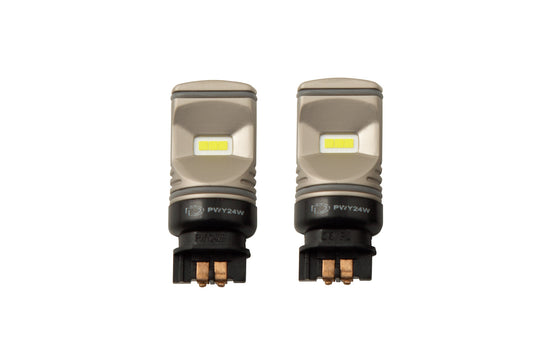 PWY24W HP60 Cool White LED Bulbs (pair)