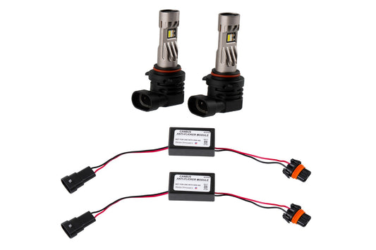 9006/9012 White SL2 Pro LED Bulbs (pair) with AntiFlicker Modules