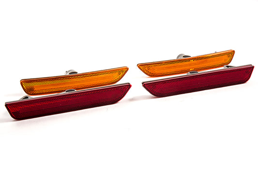 LED Sidemarkers for 2010-2014 Ford Mustang  Amber/Red (set)