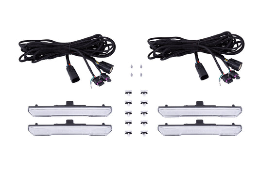 LED Sequential Sidemarkers for 2020-2021 GMC Sierra/Canyon  Clear (set)