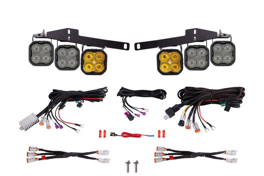 SS3 LED Fog Light Kit for 2017-2020 Ford Raptor  Yellow Max
