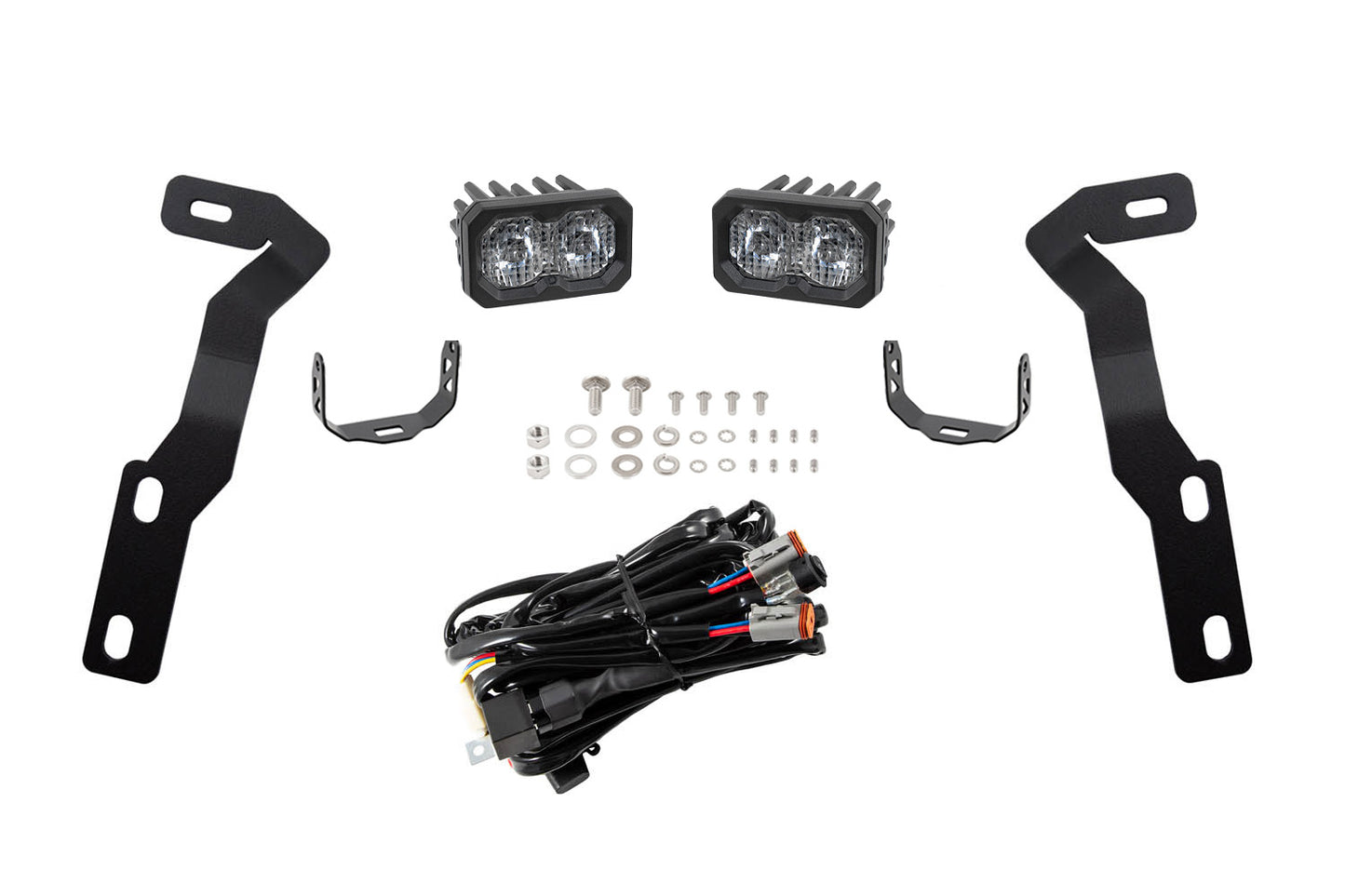 C2 2.0 LED Ditch Light Kit for 2016-2023 Toyota Tacoma Sport White Combo/Driving