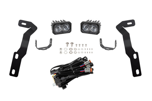 C2 2.0 LED Ditch Light Kit for 2016-2023 Toyota Tacoma Sport White Combo/Driving
