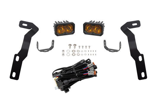 C2 2.0 LED Ditch Light Kit for 2016-2023 Toyota Tacoma  Sport Yellow Combo