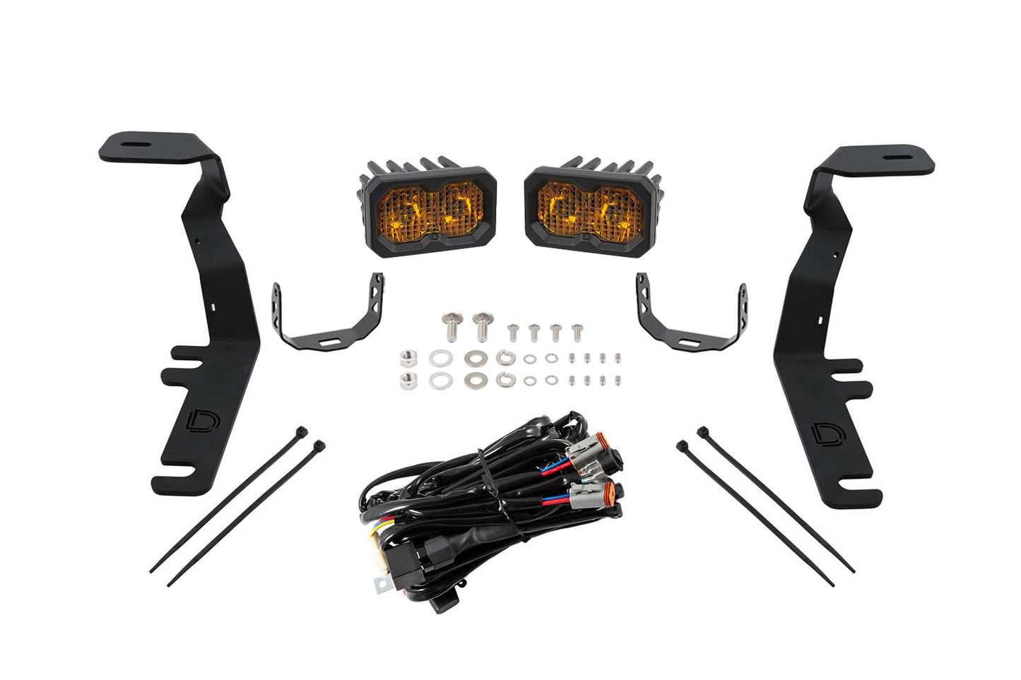 C2 2.0 LED Ditch Light Kit for 2015-2020 Ford F-150/Raptor  Sport Yellow Combo