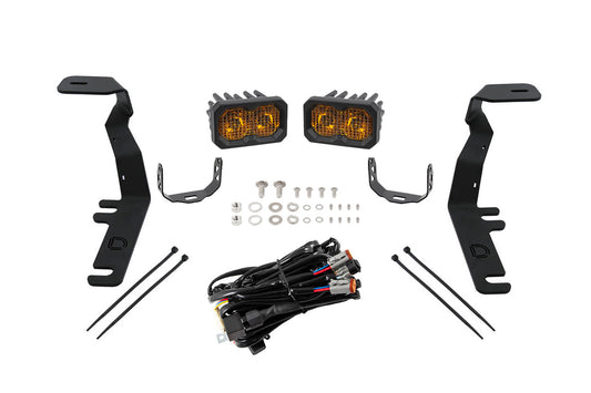 C2 2.0 LED Ditch Light Kit for 2015-2020 Ford F-150/Raptor  Sport Yellow Combo