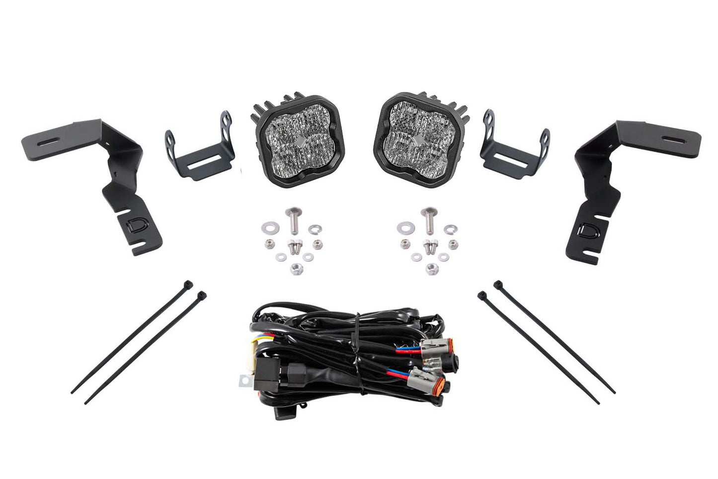 SS3 LED Ditch Light Kit for 2019-2021 Ford Ranger  Sport White Combo