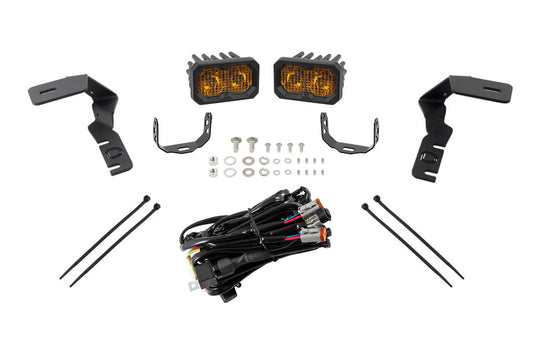 C2 2.0 LED Ditch Light Kit for 2019-2021 Ford Ranger  Pro Yellow Combo